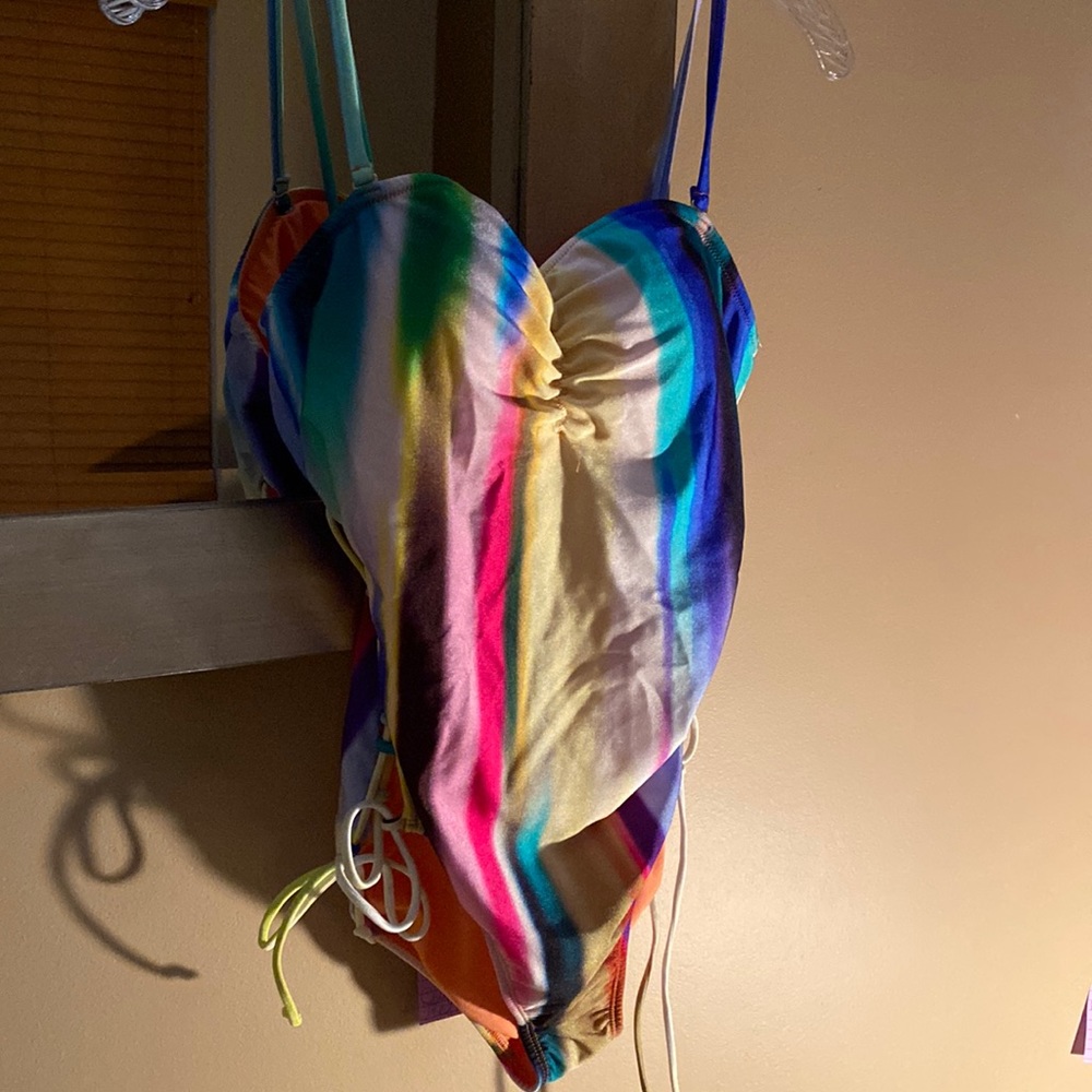 Rachel Roy Multicolored Swimsuit, Size L.